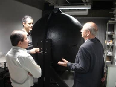 Antonio Gentil, M&aacute;rio Leite e Habel no LEO do CINTEQ