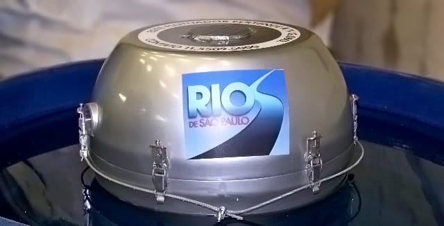 Flutuador desenvolvido numa parceria entre a Rede Globo e o IPT